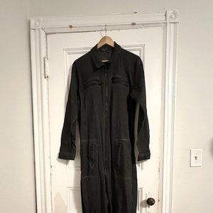 ASOS Grey Stretch Denim Boiler Suit